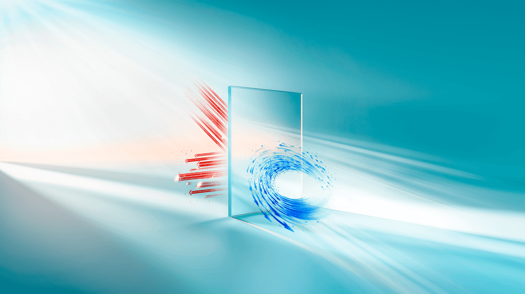 Rendering of float glass with NxLite coating