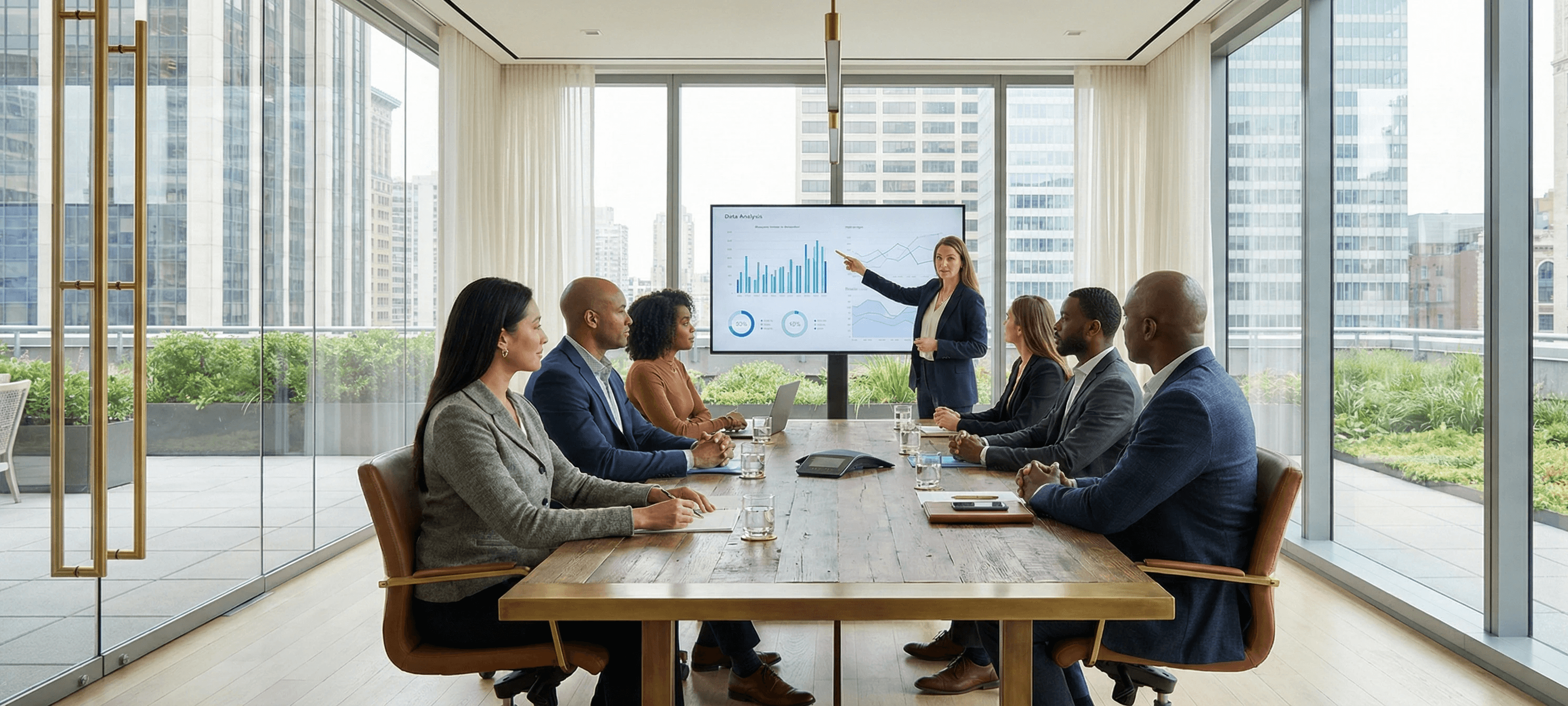 man sitting beside woman looking at a contract on DocuSign