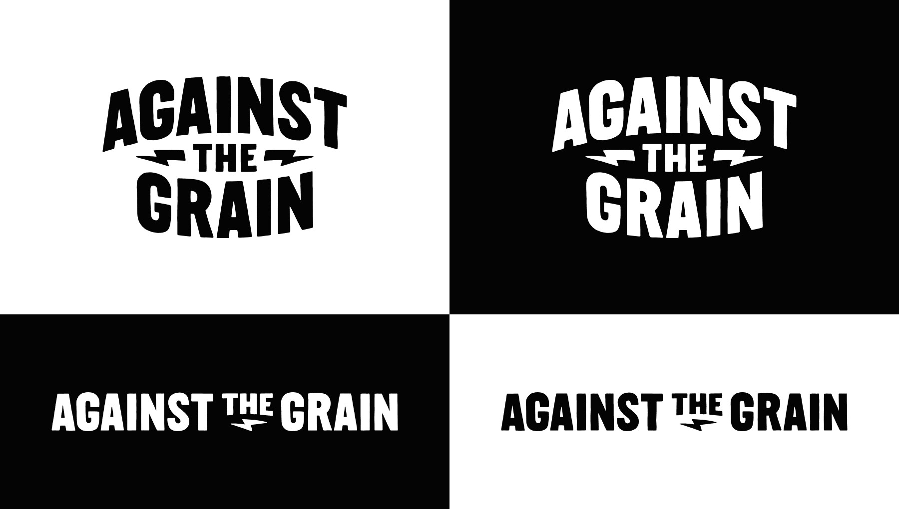 Image of Against the Grain logo designs