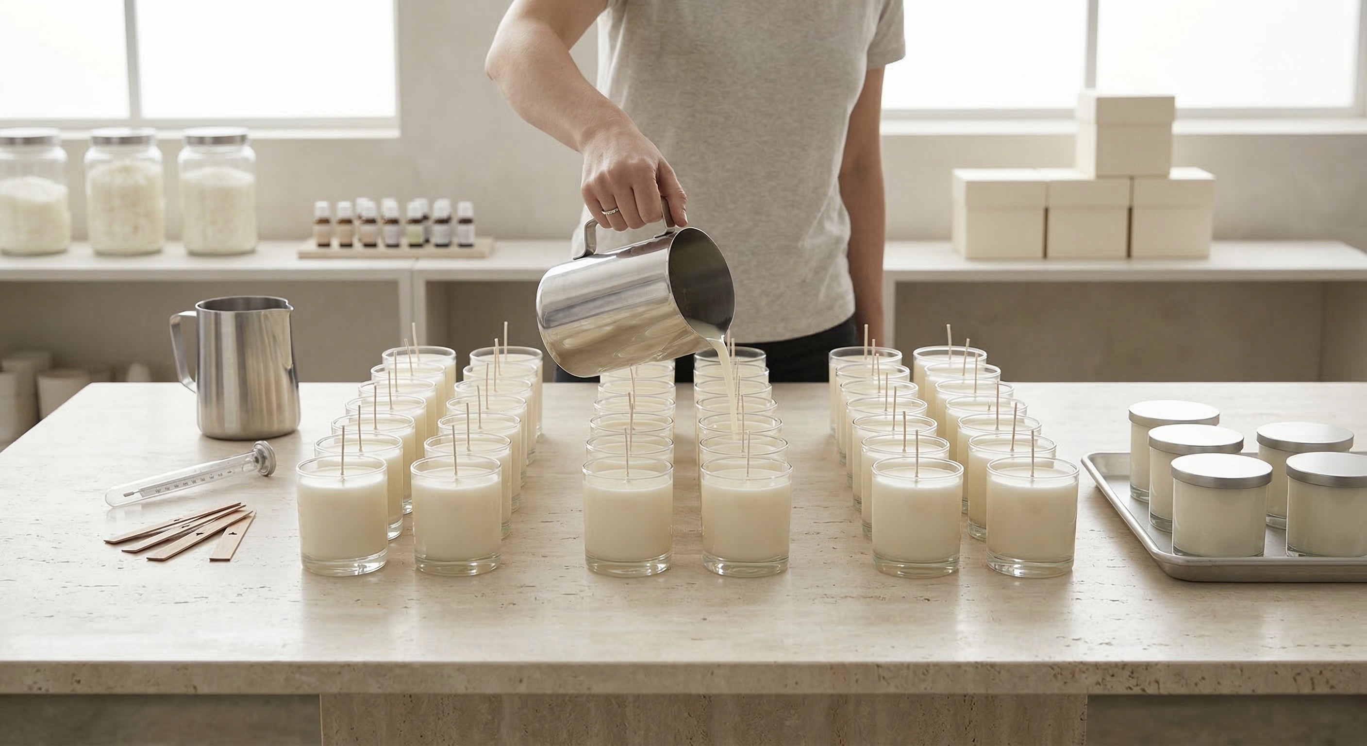 bulk candle orders, los angeles candles in bulk, custom candles in california