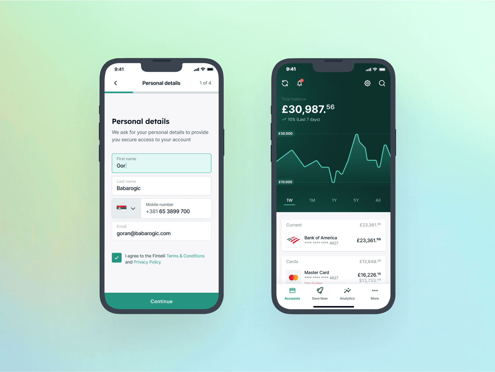 Budget Planner Finance App UX UI