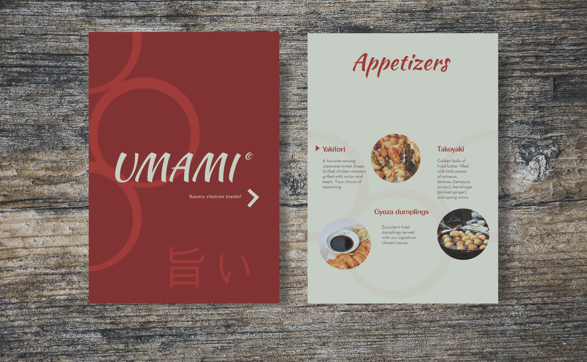 japanese menu design