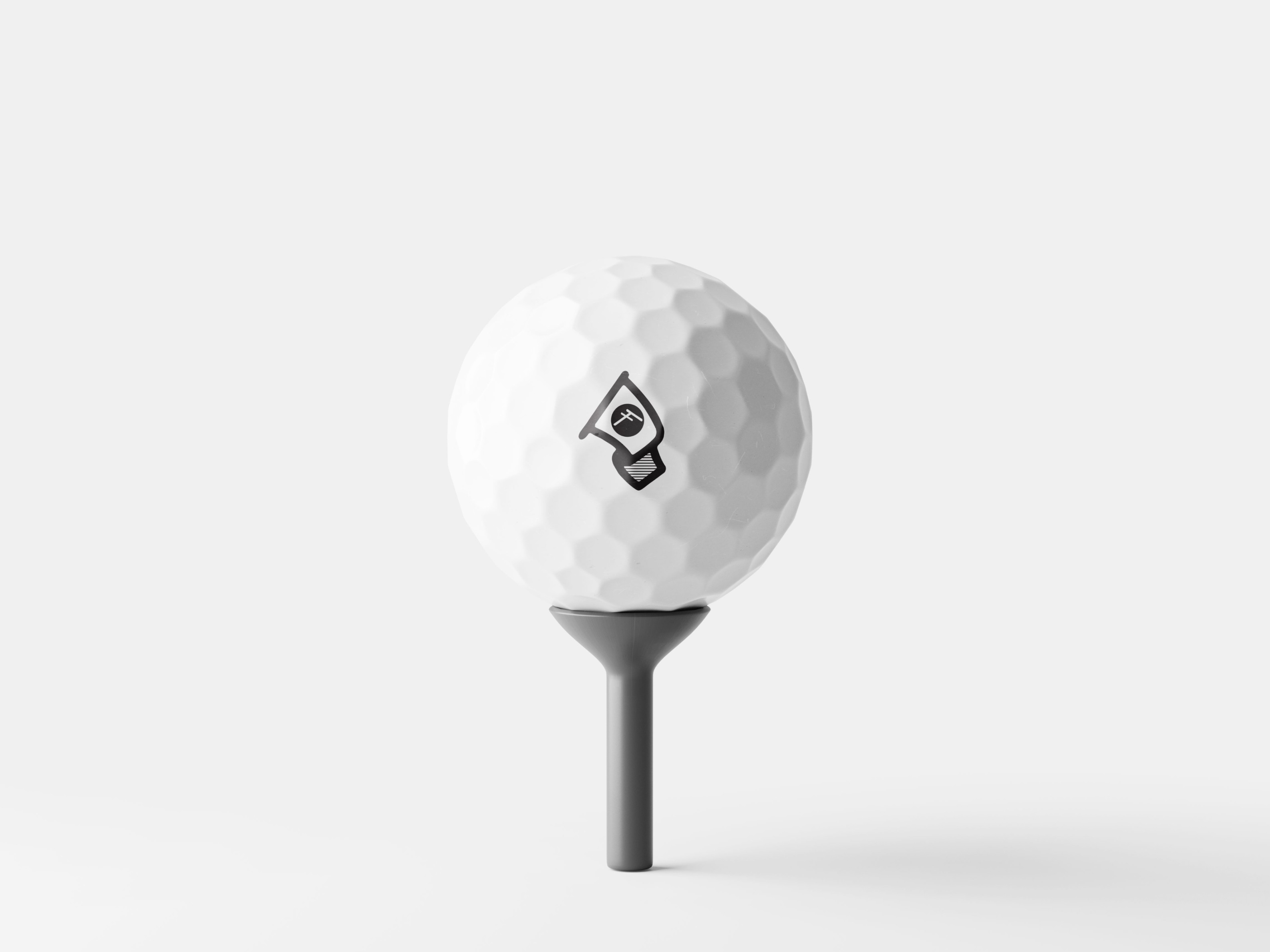 Forely Golf brand logo on a golf ball