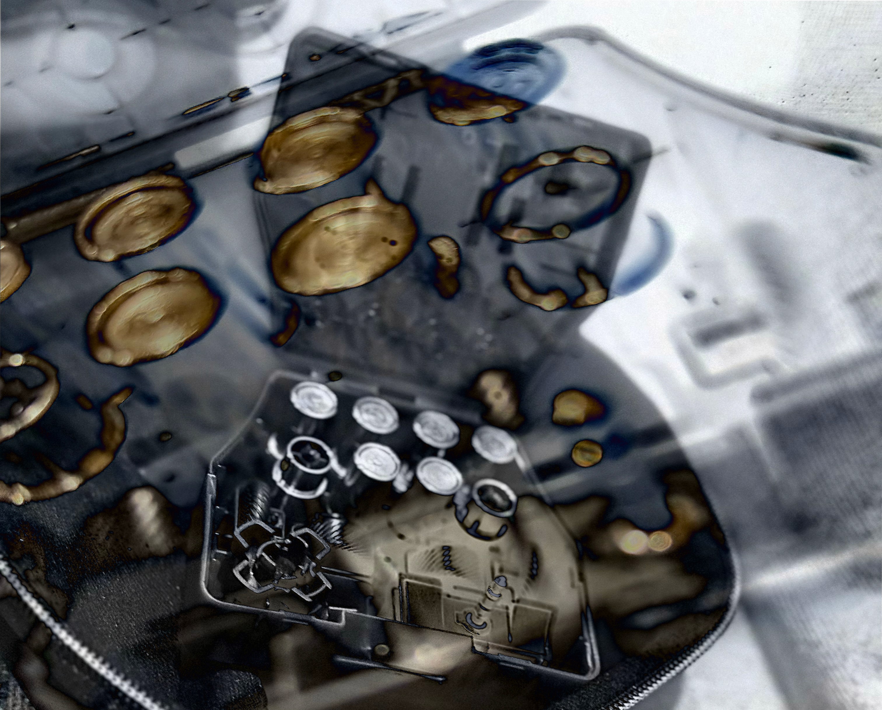 Black and white photo of a building