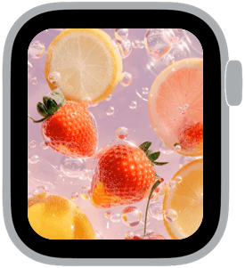 fruit float Apple Watch face preview 3 featuring 4th of july and summer.
