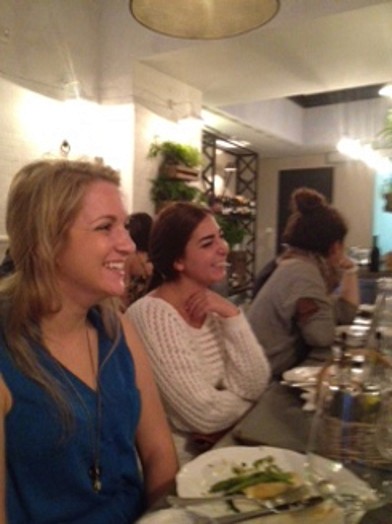 students eating at the restaurant