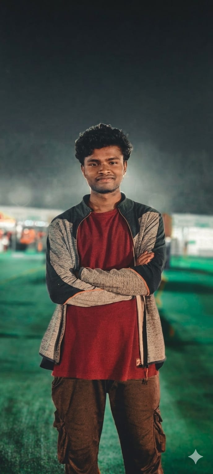 Portrait of portfolio creator – back view