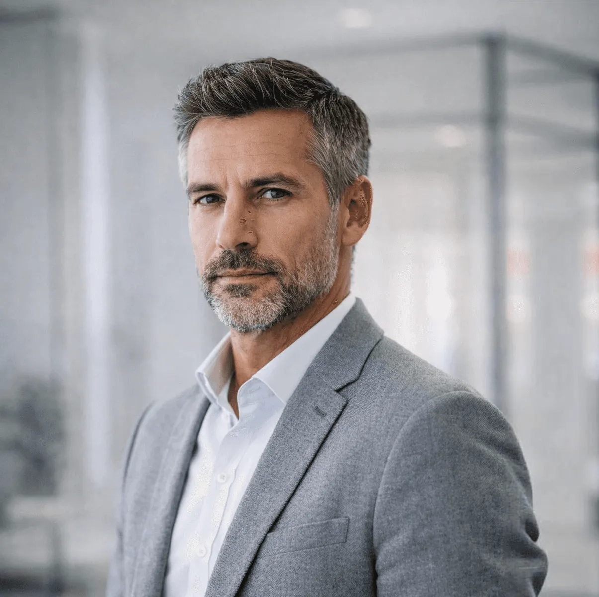 A portrait of a businessman