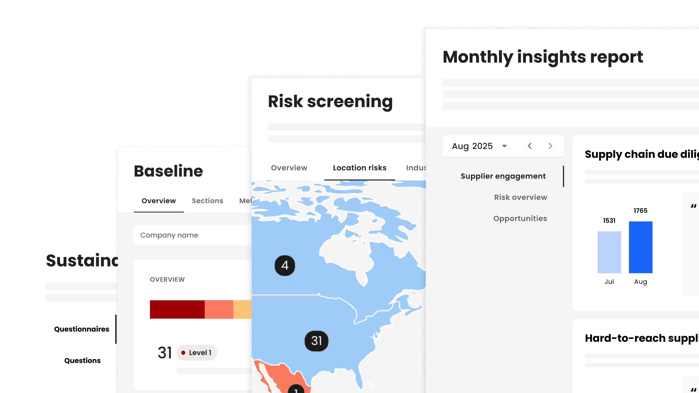 Supply chain due diligence journey : From selecting the right data to collect, screening capacity , supplier evaluation to continuous ready to go insights report