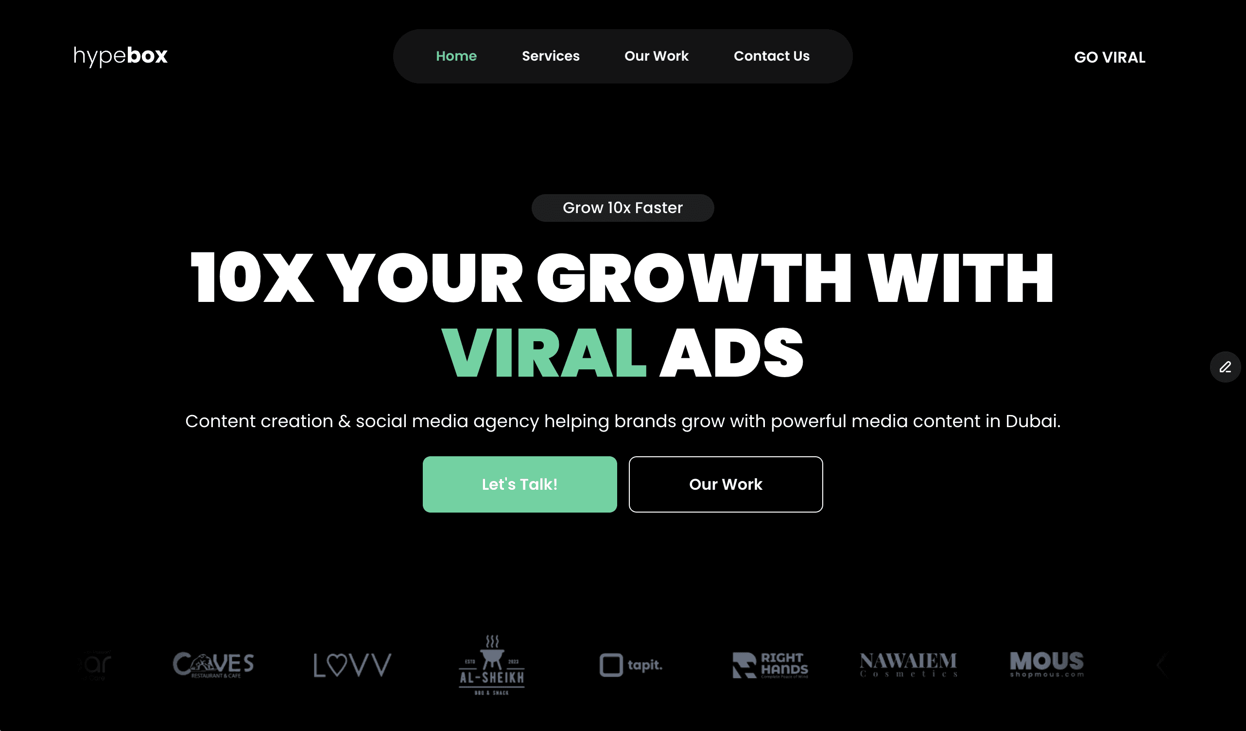 hypebox number 1 content creation agency