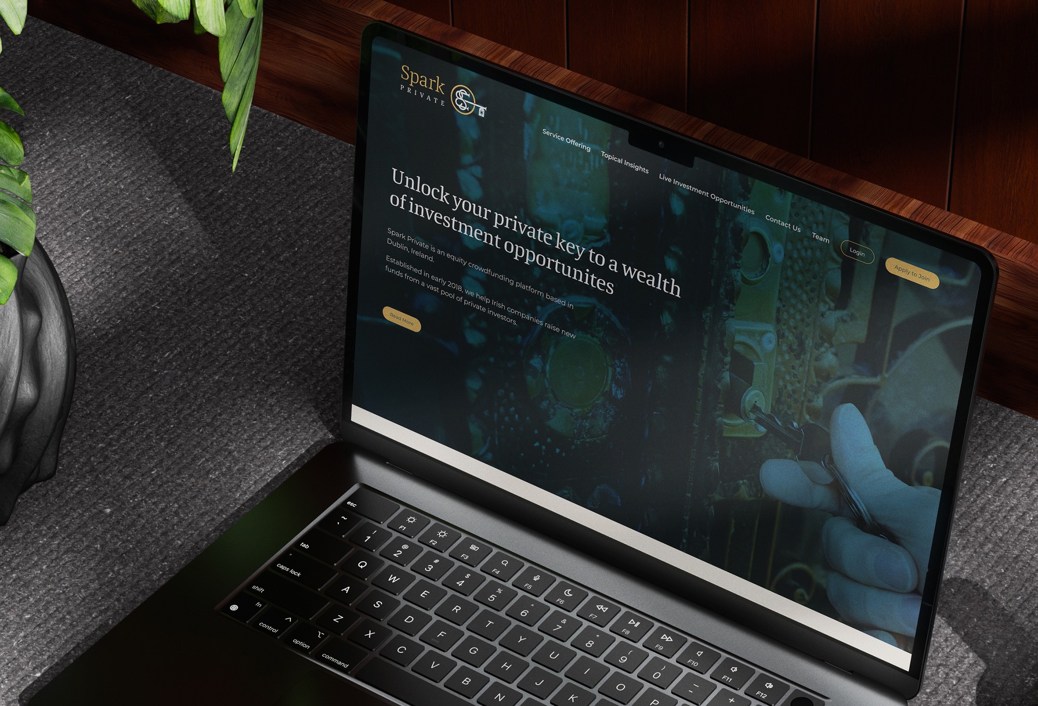 Spark Private website design