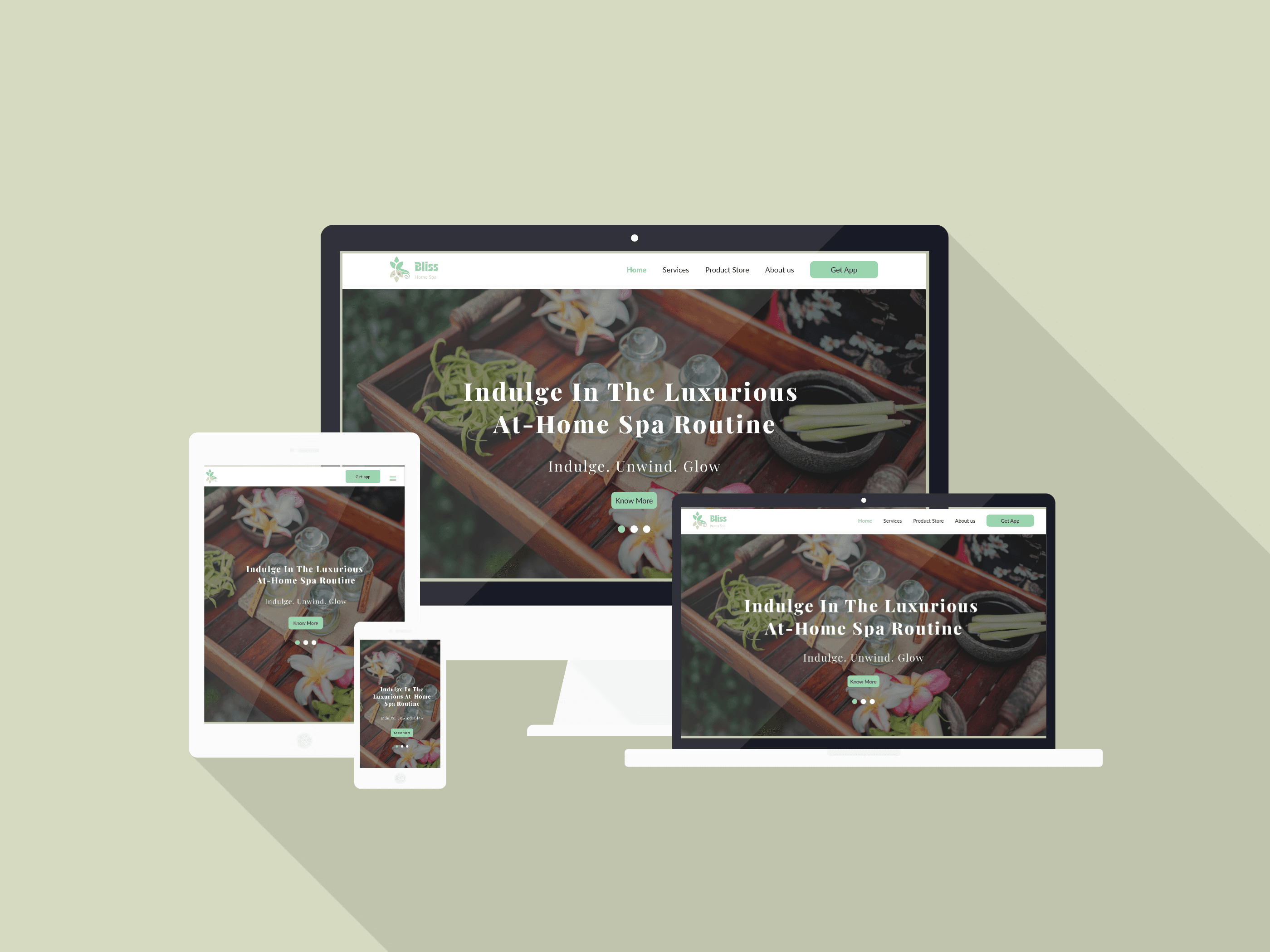 Bliss Home spa web design