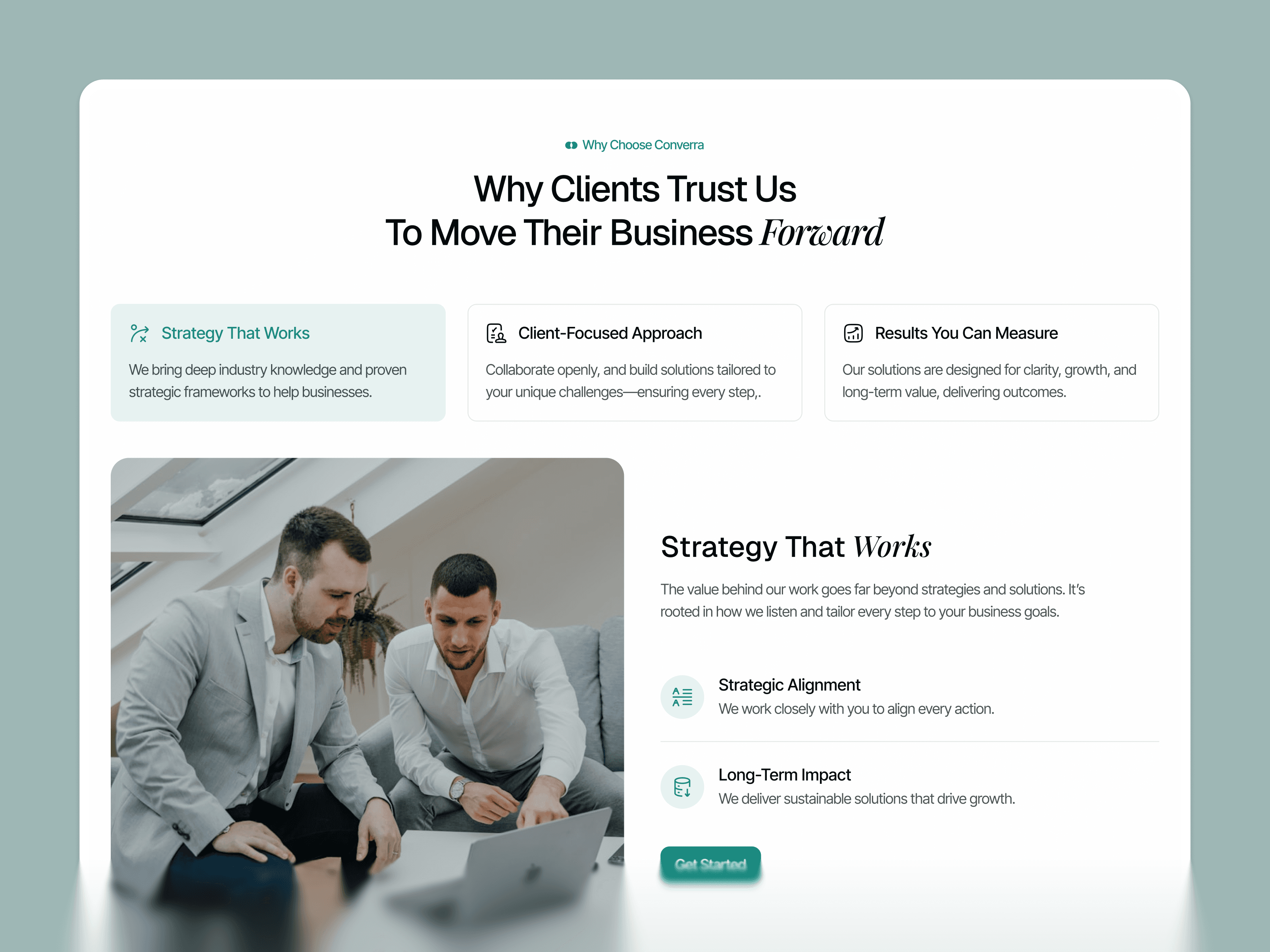 Framer investment firm template