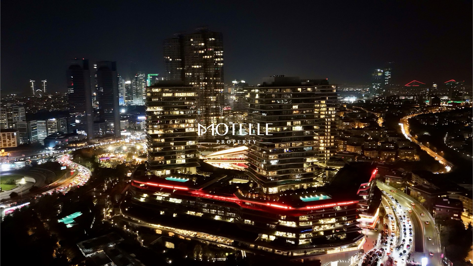 Çiftçi Tower twin tower exterior in Beşiktaş Istanbul