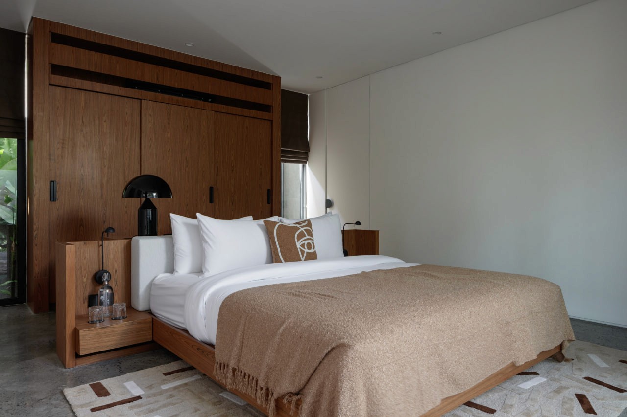 A completed 2-bedroom villa in Canggu, located within a private boutique compound