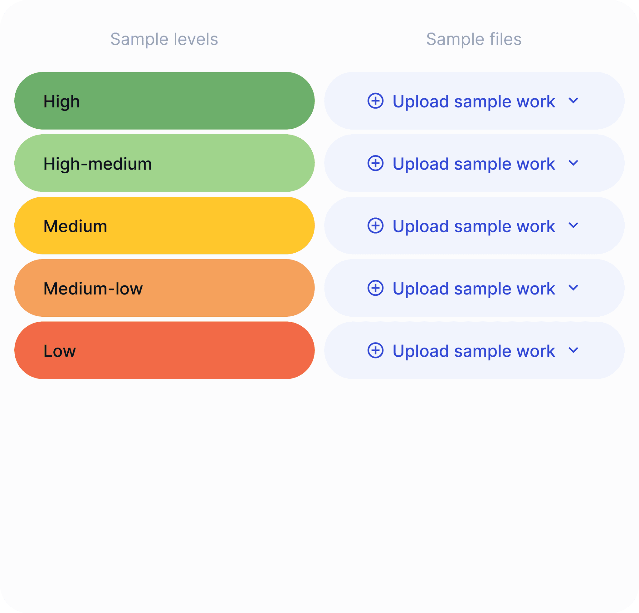 The image displays a text document with two columns: one for headings and another for detailed content.