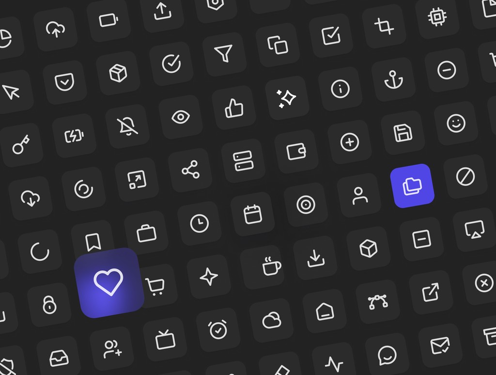 Sublima Icons 3000+ Figma icon library - modern UI icons displayed on a clean 24x24 grid for UI/UX design.
