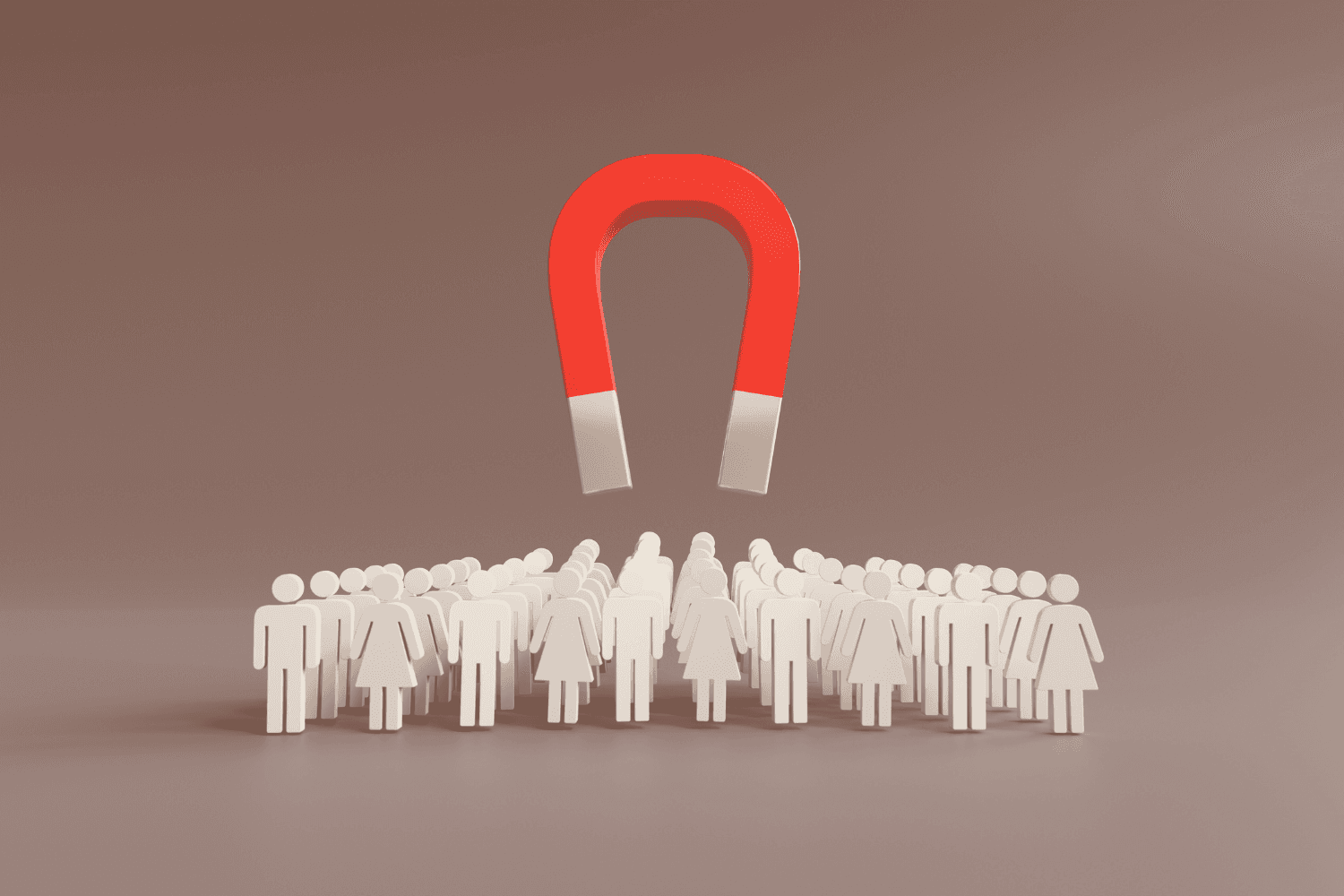 magnet illustration for attracting leads