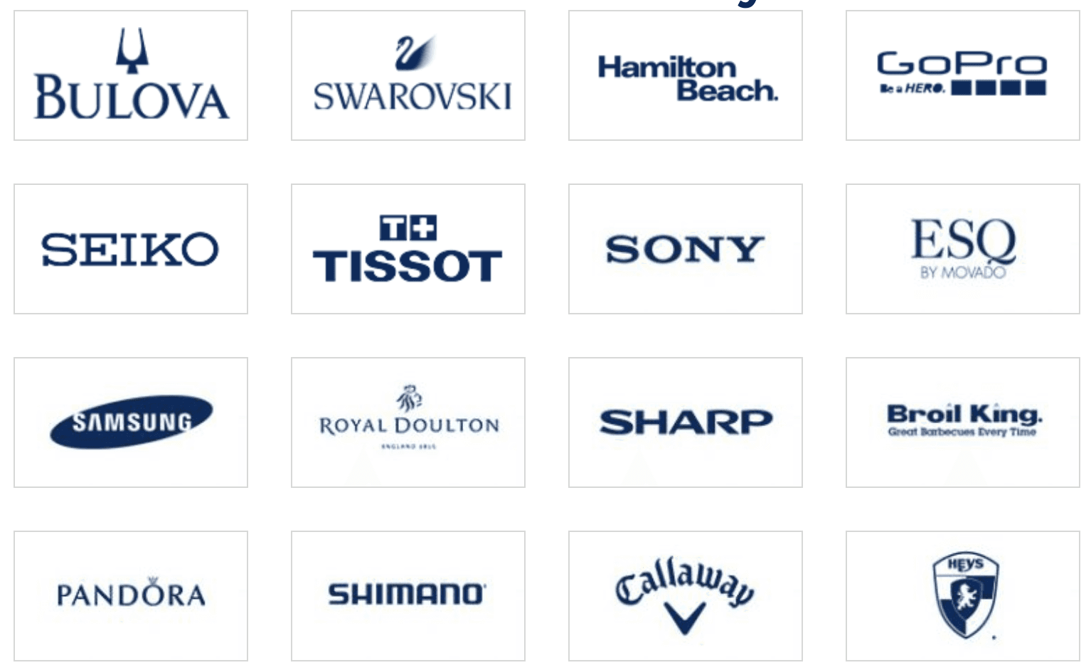 Brands we carry