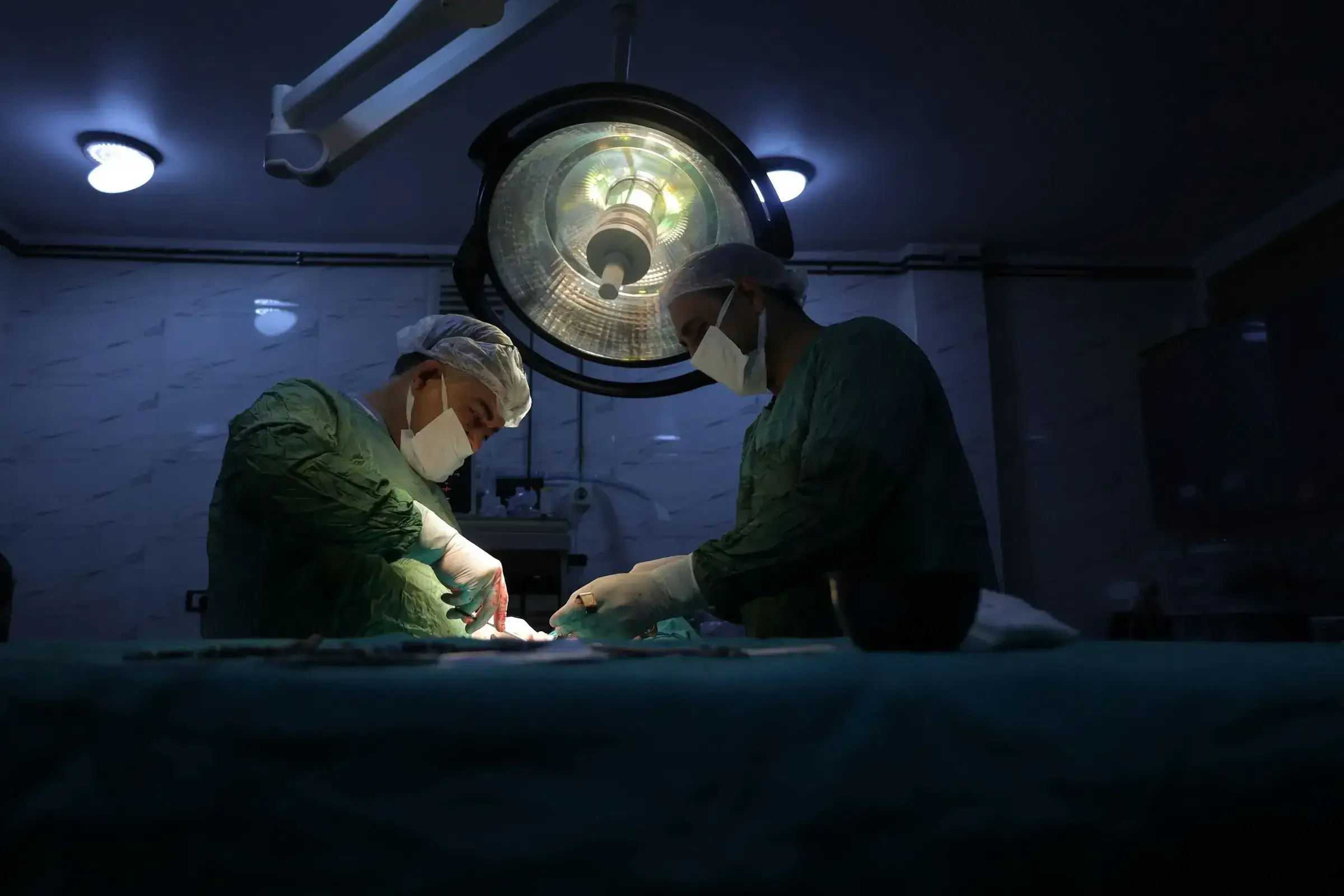 Operation Room with doctors conducting surgery
