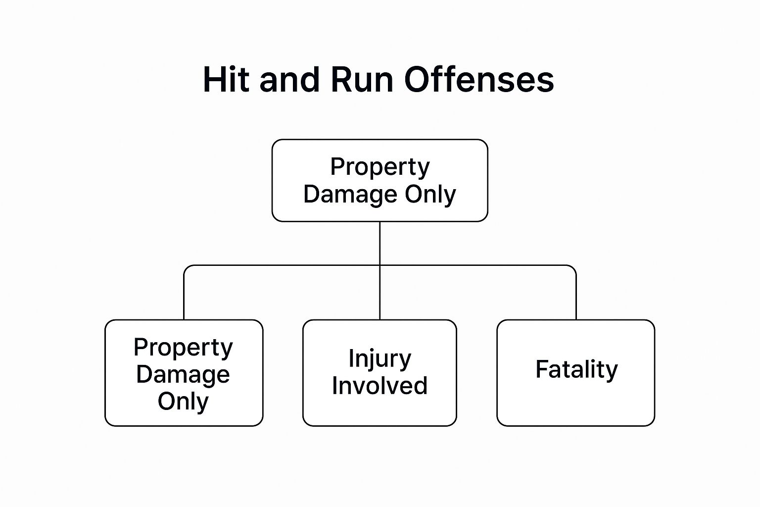 Infographic about hit and run charges