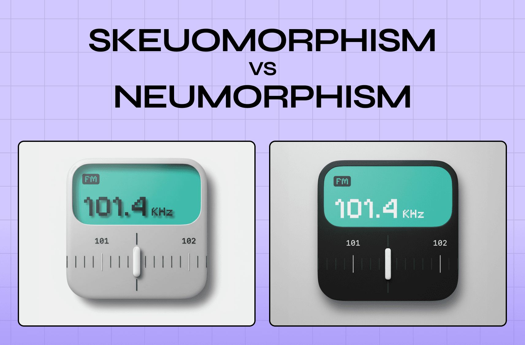 Skeuomorphism vs Neumorphism