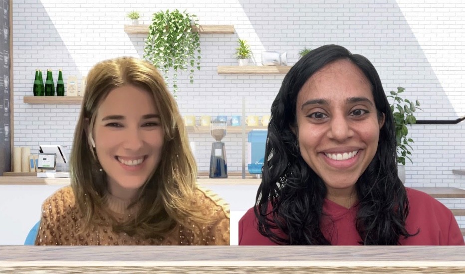 Left: Leticia Galdón (Founder of Blue Hope); right: Sruti Bharat (CEO of Campground)