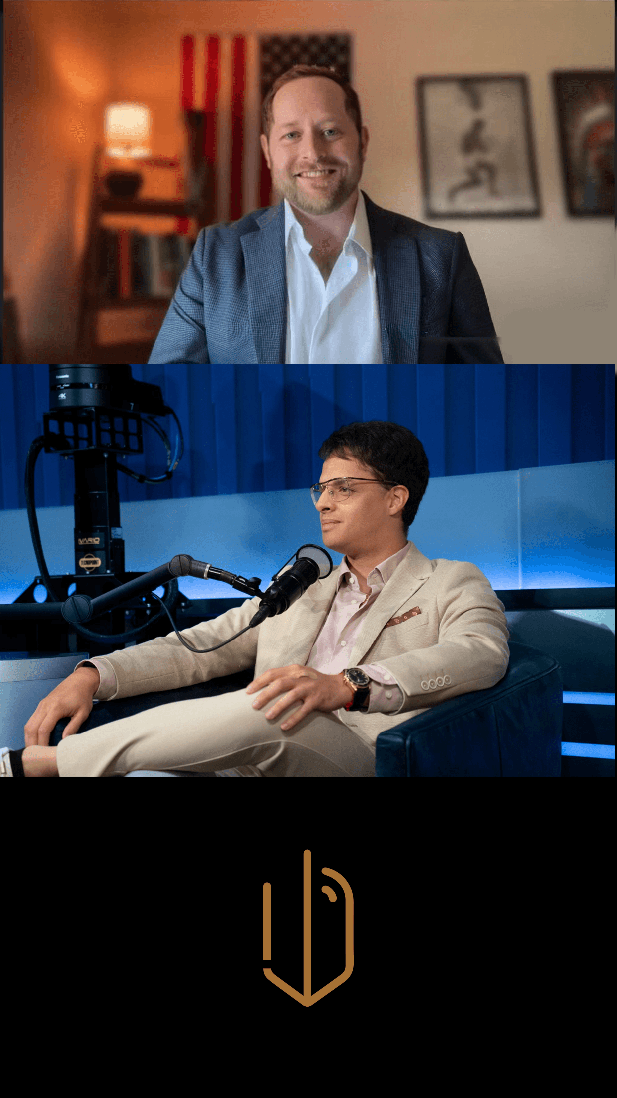 Music producer sitting in his studio