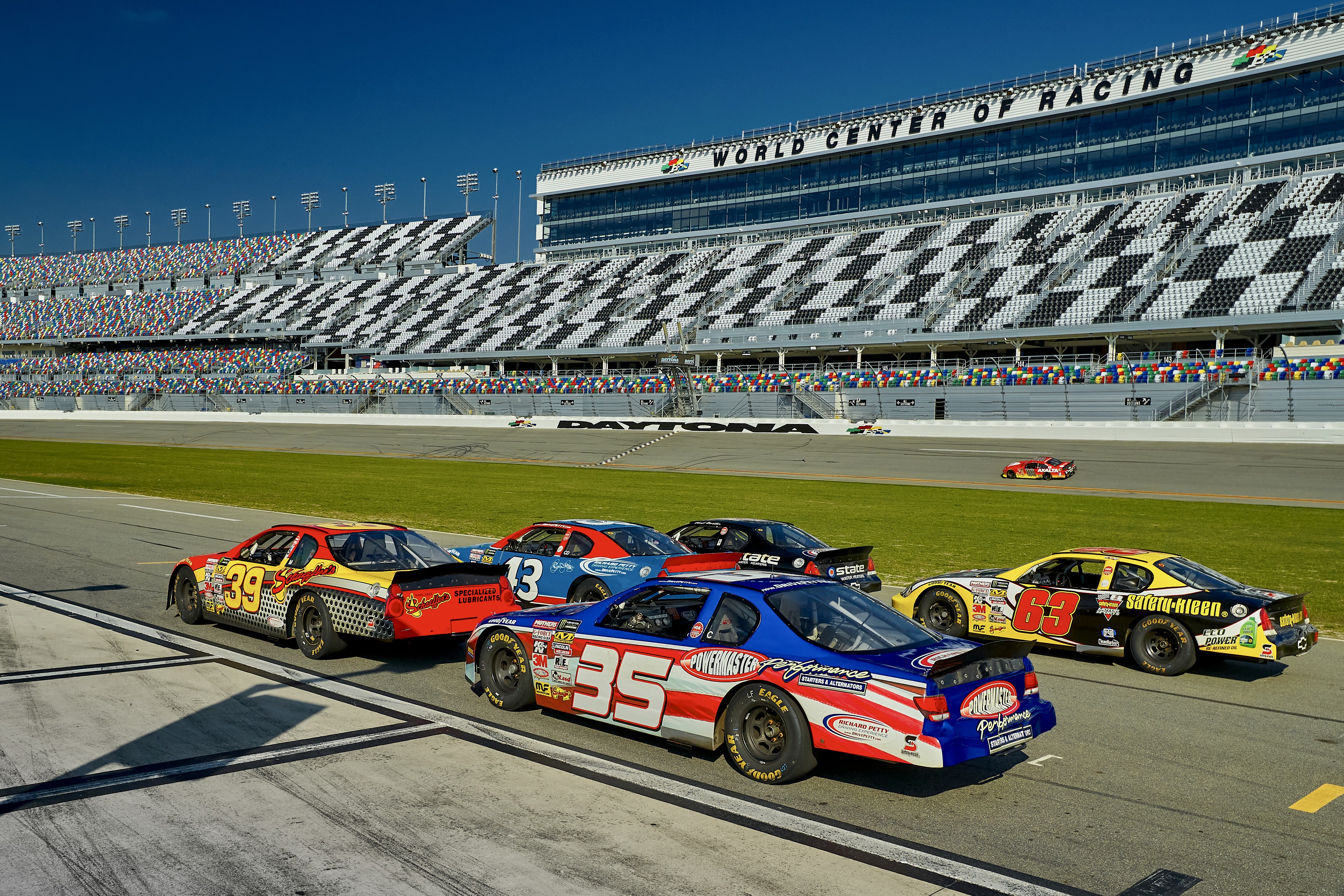 VIP guests for Audemars Piguet driving on Daytona track in Florida – event photography by Paul Severn, London.
