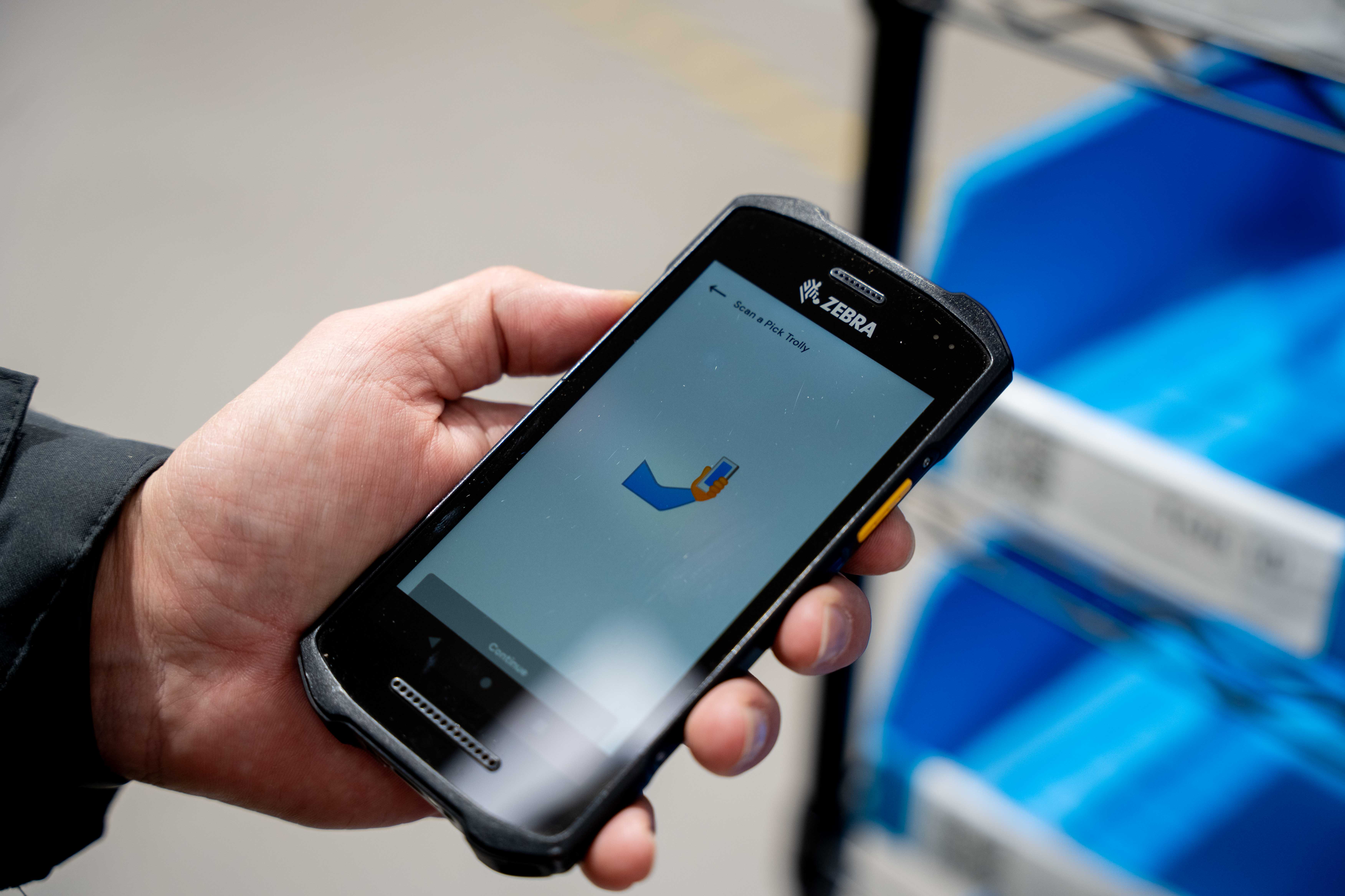 a scanner used for picking orders