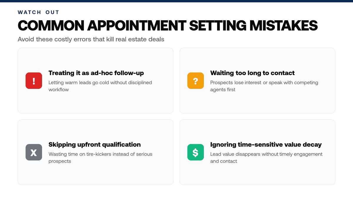 Appointment Setting for Real Estate Agents, warning-callouts