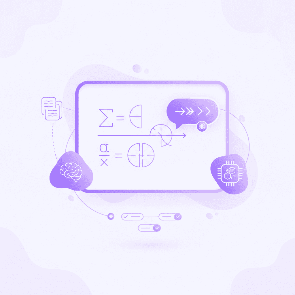 AI tutor providing real-time feedback on a math problem.