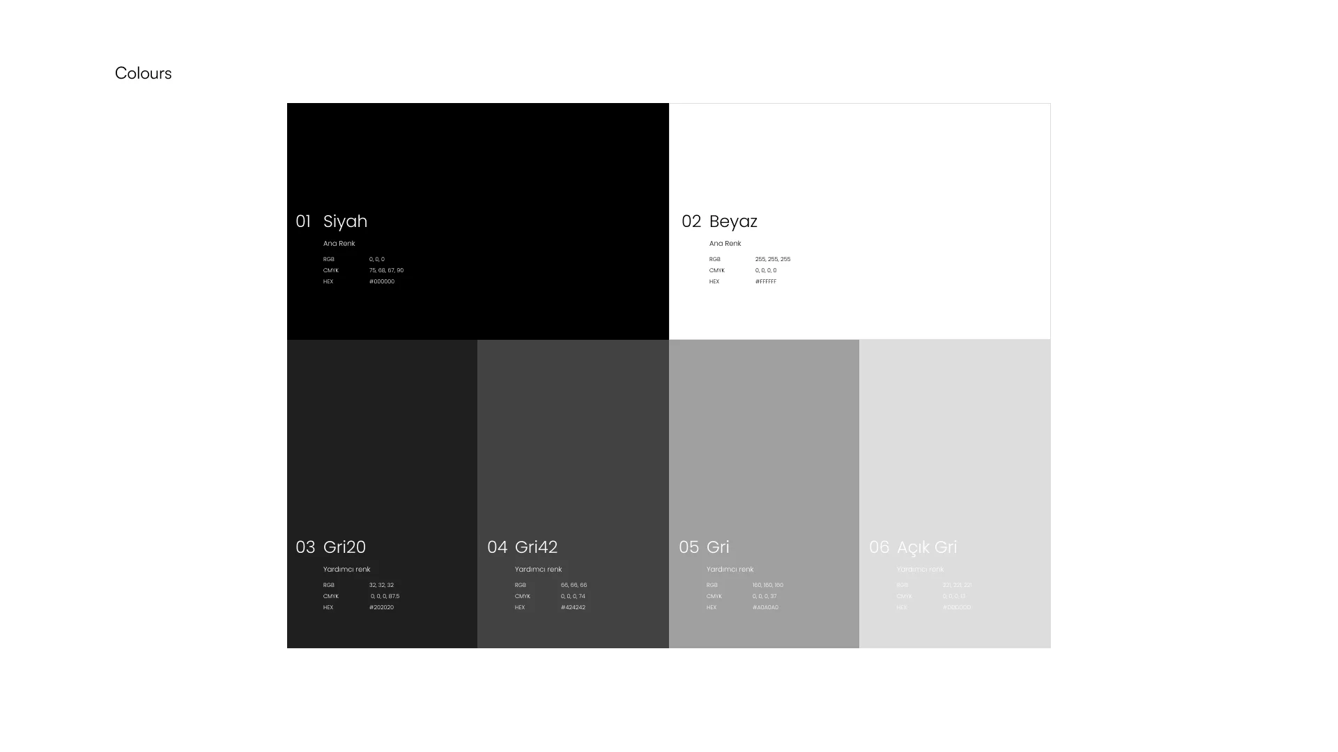 Brand colours
