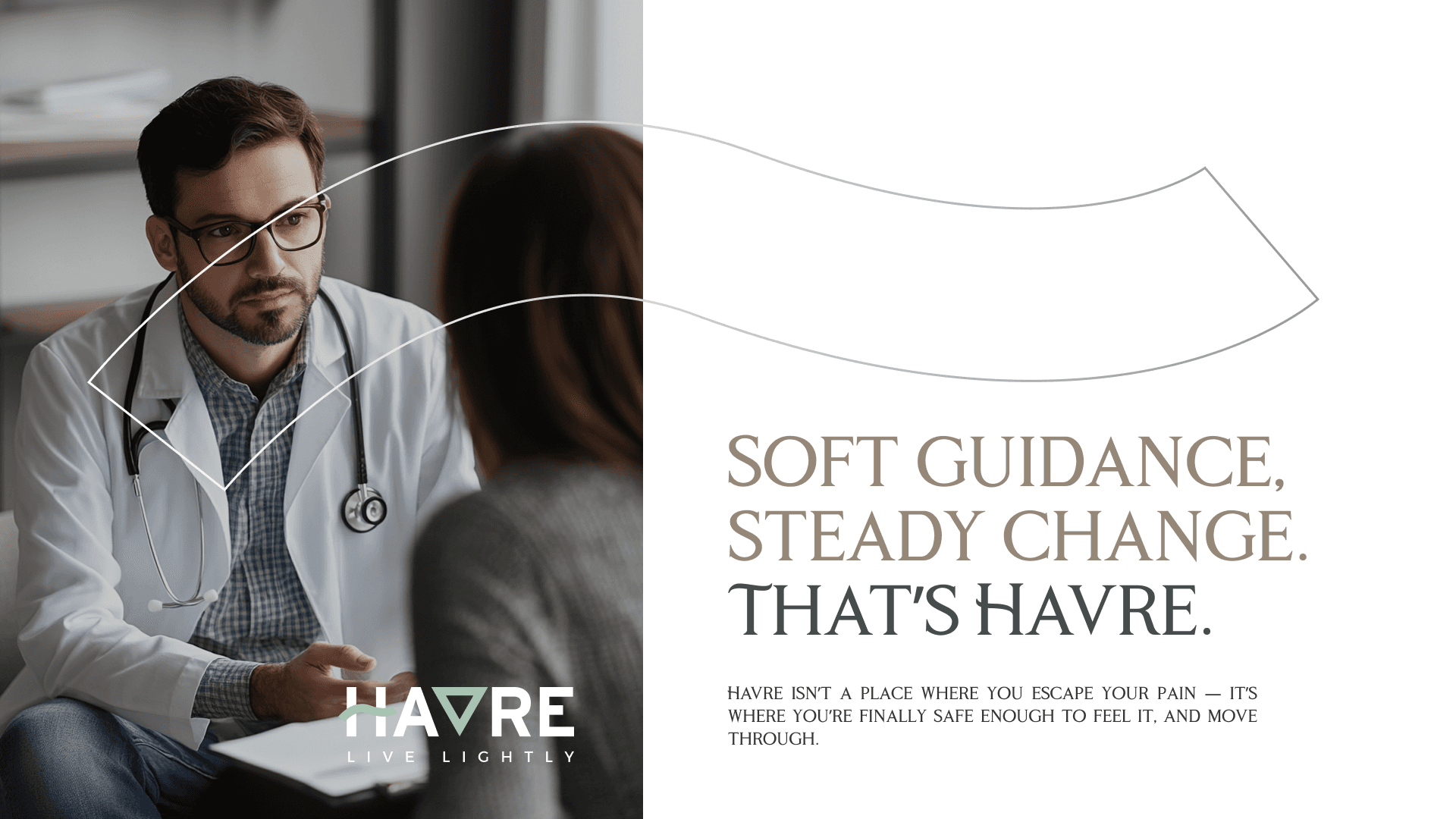 Havre wellness brand soft guidance campaign visual — Penguincil Design