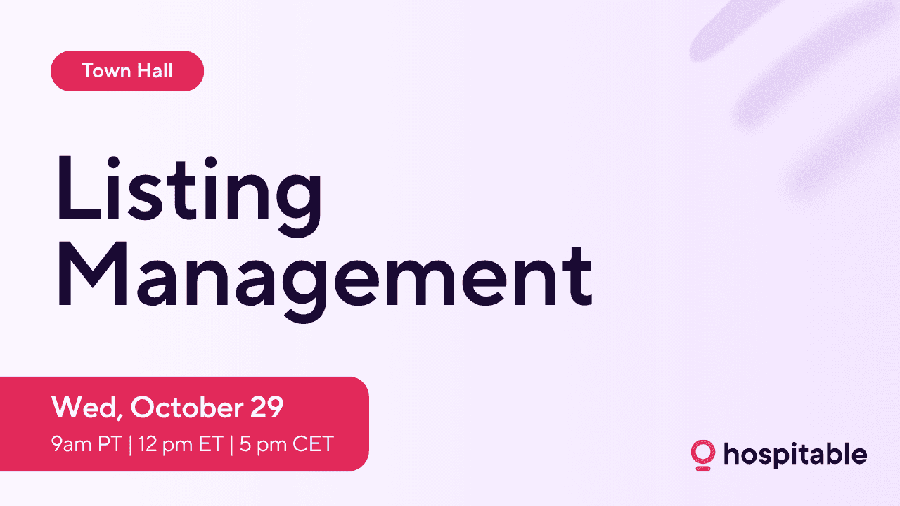 listings management town hall
