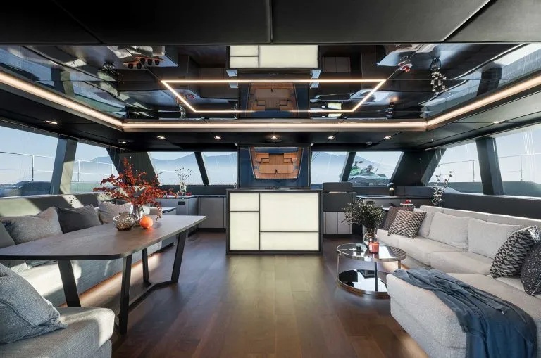 The interior of the 70 Sunreef Power