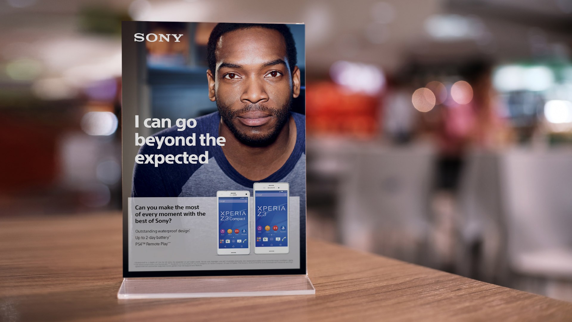 Homescreen with open bottom drawer