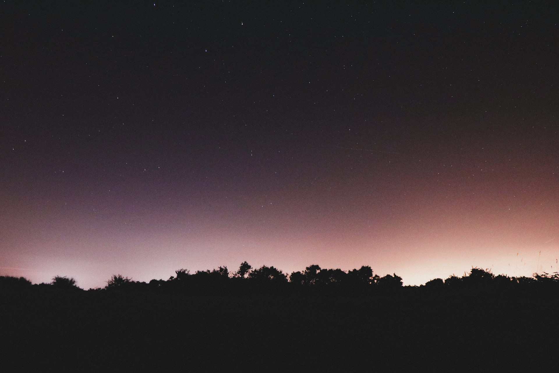 City lights against a dark sky