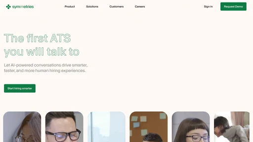 Symmetries_Website Screenshot 1