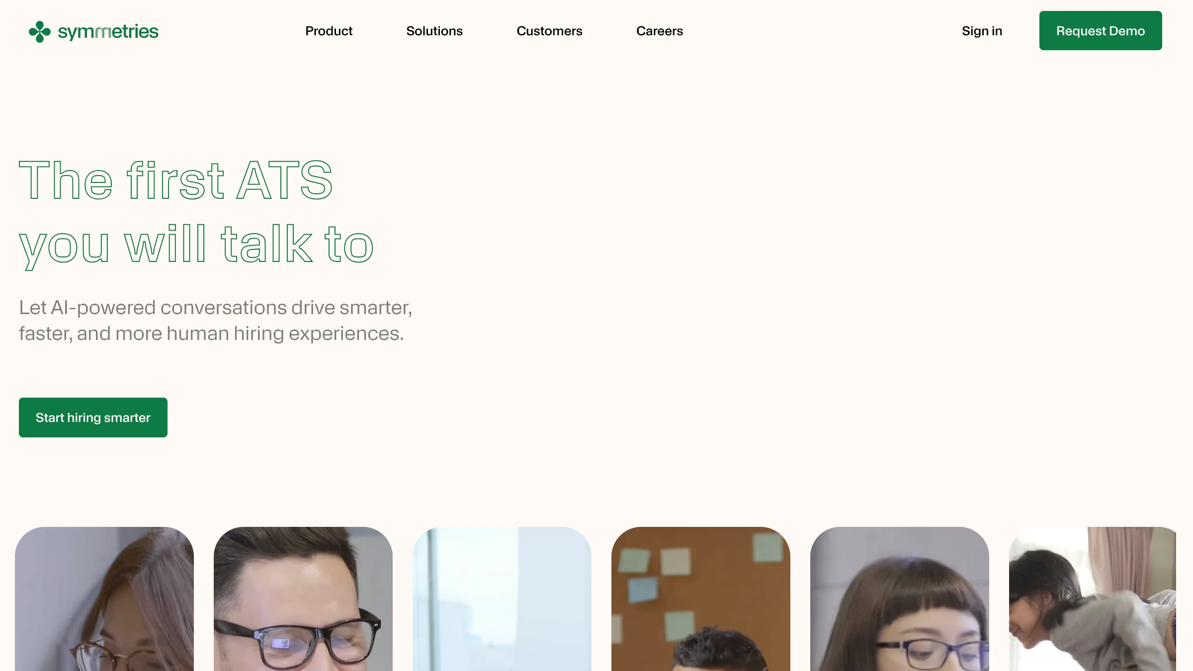 Symmetries_Website Screenshot 1