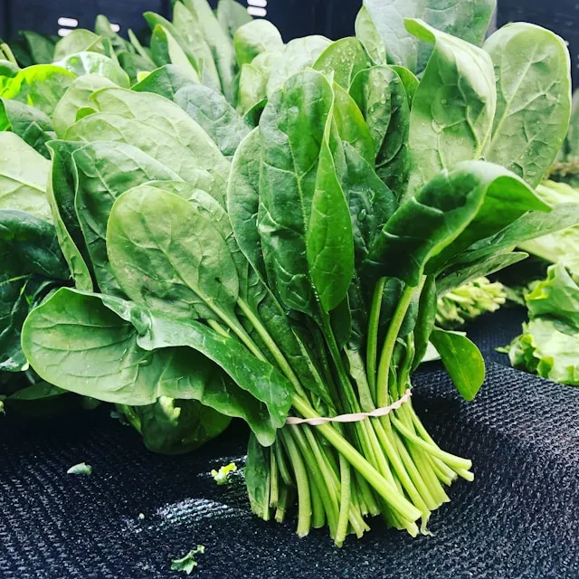 Lutein in spinach