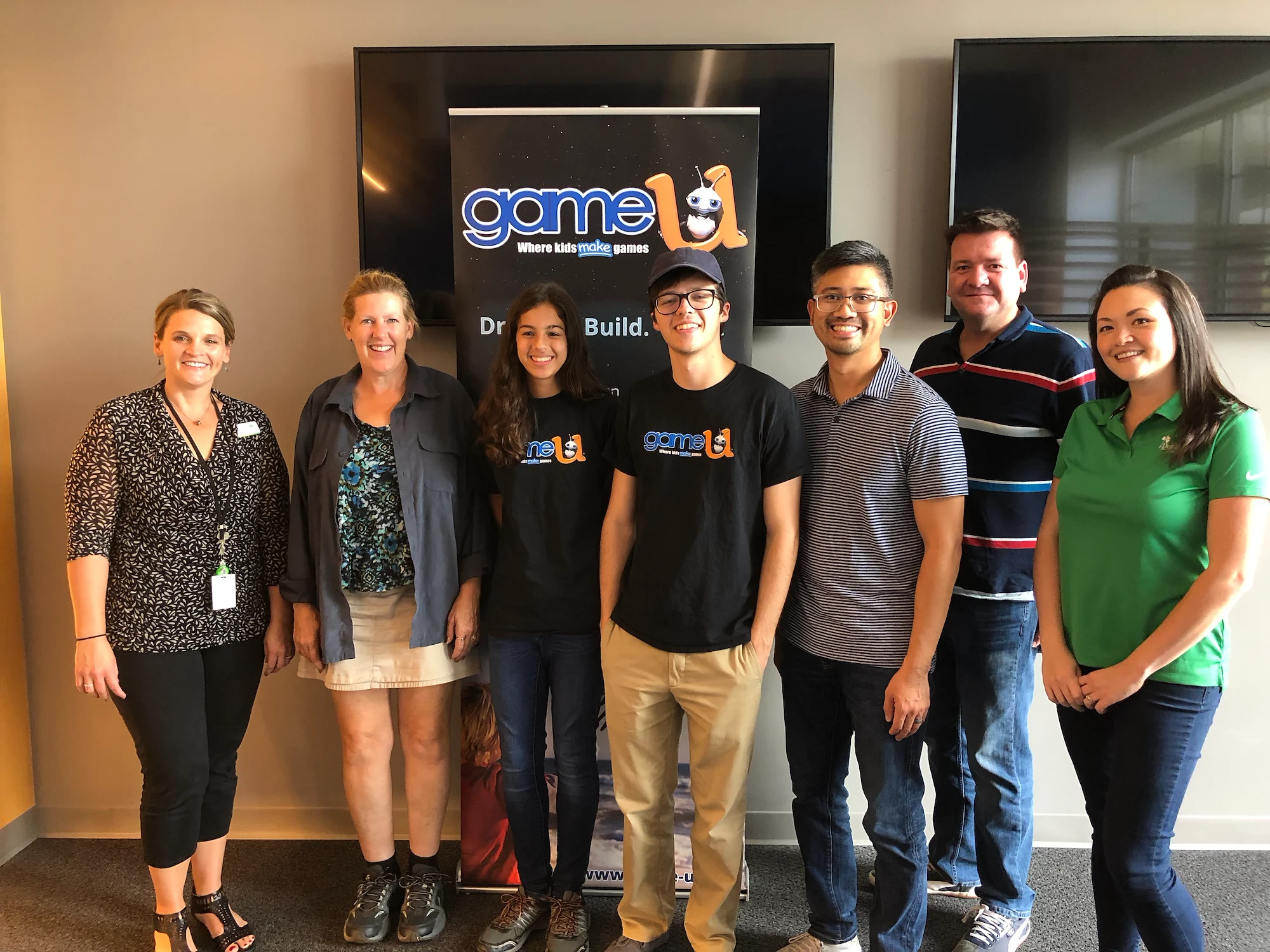 Launch day with Mia, Game-U, and City staff