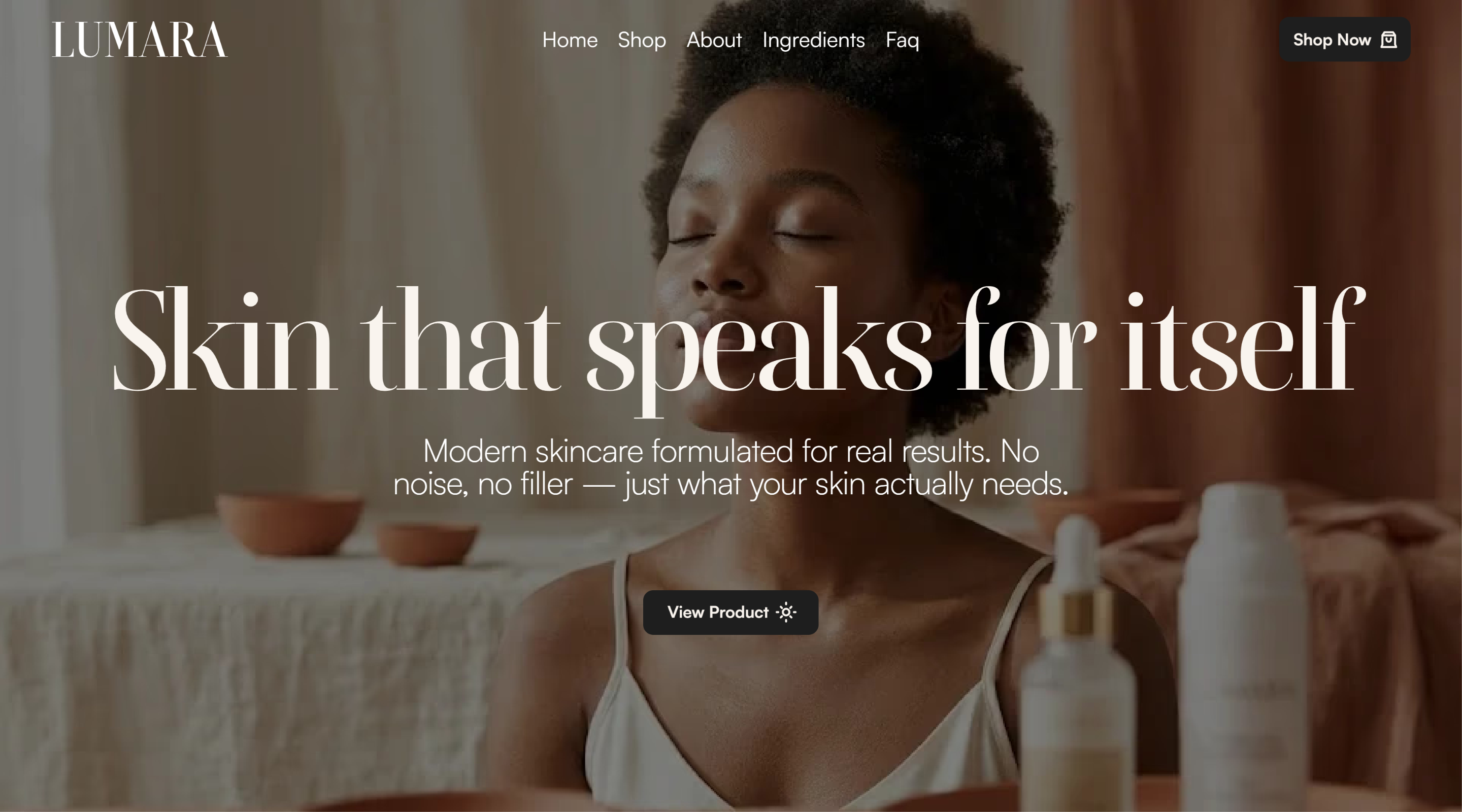 LUMARA E-commerce Web Design