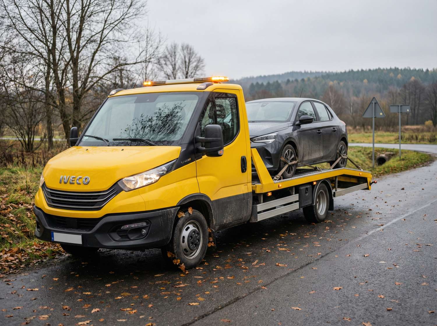 laweta po kolizji transport samochodu Nowy Sącz