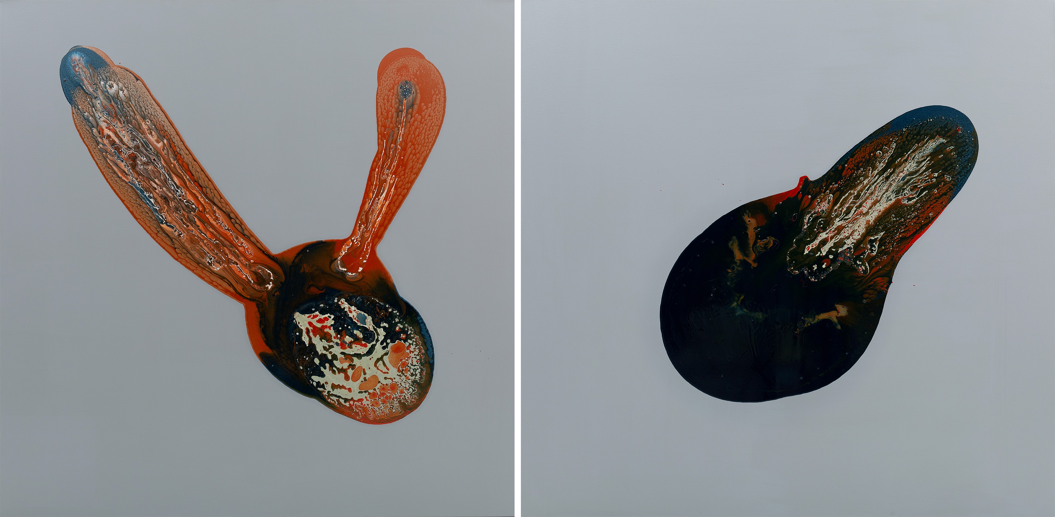 herd of sheep on road painting