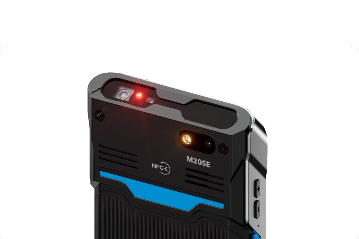 Axchterkant handheld met scanner