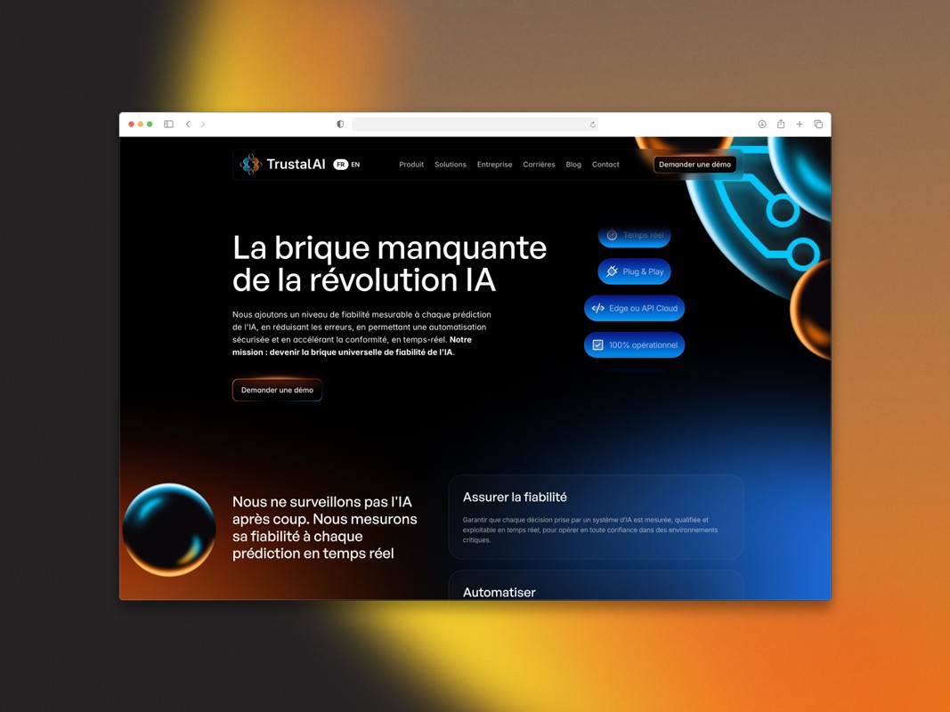 TrustalAI Website by Tommy-Lee Puligny