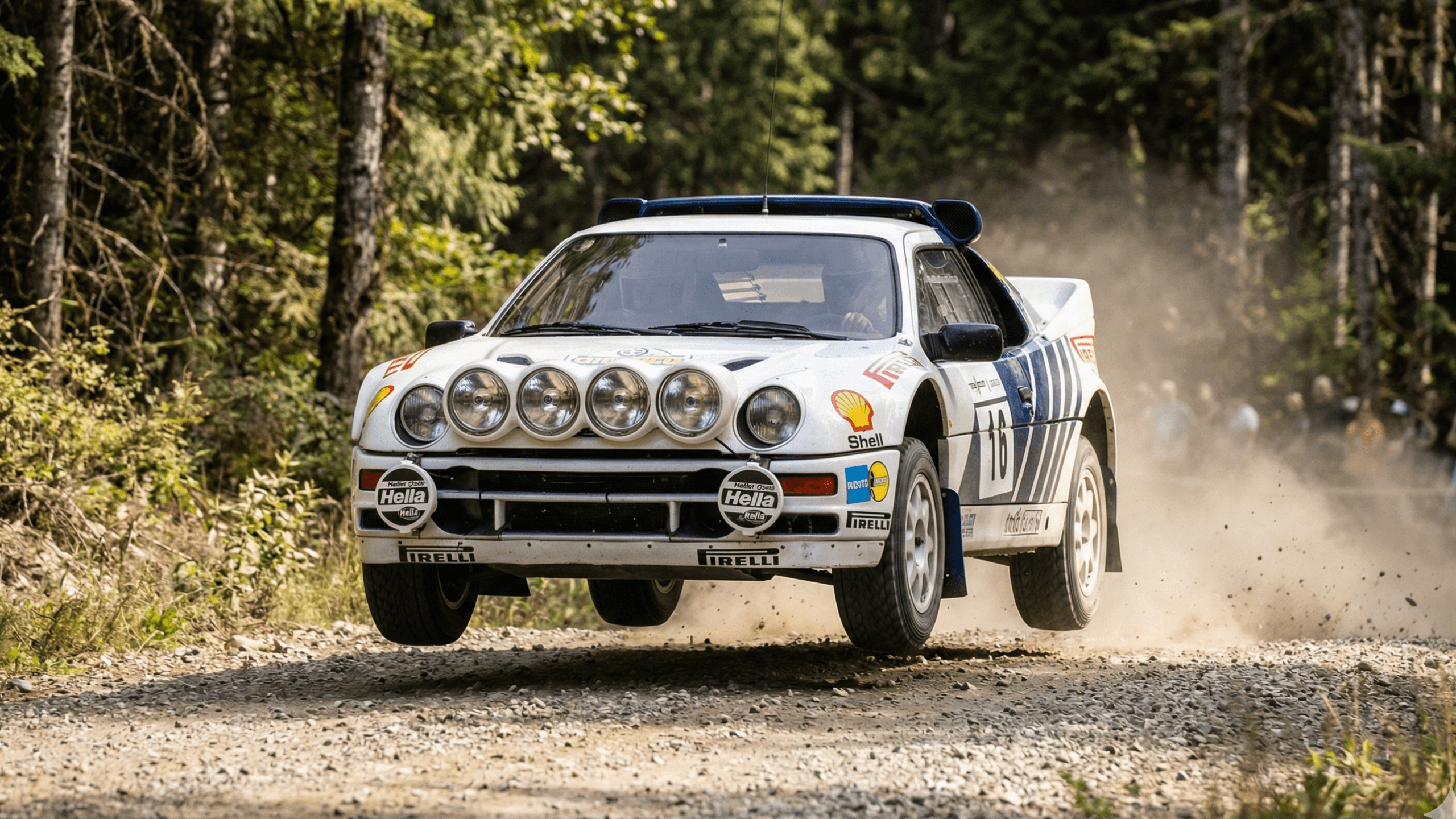 Ford RS200, a legendary rally car developed for the Group B era.