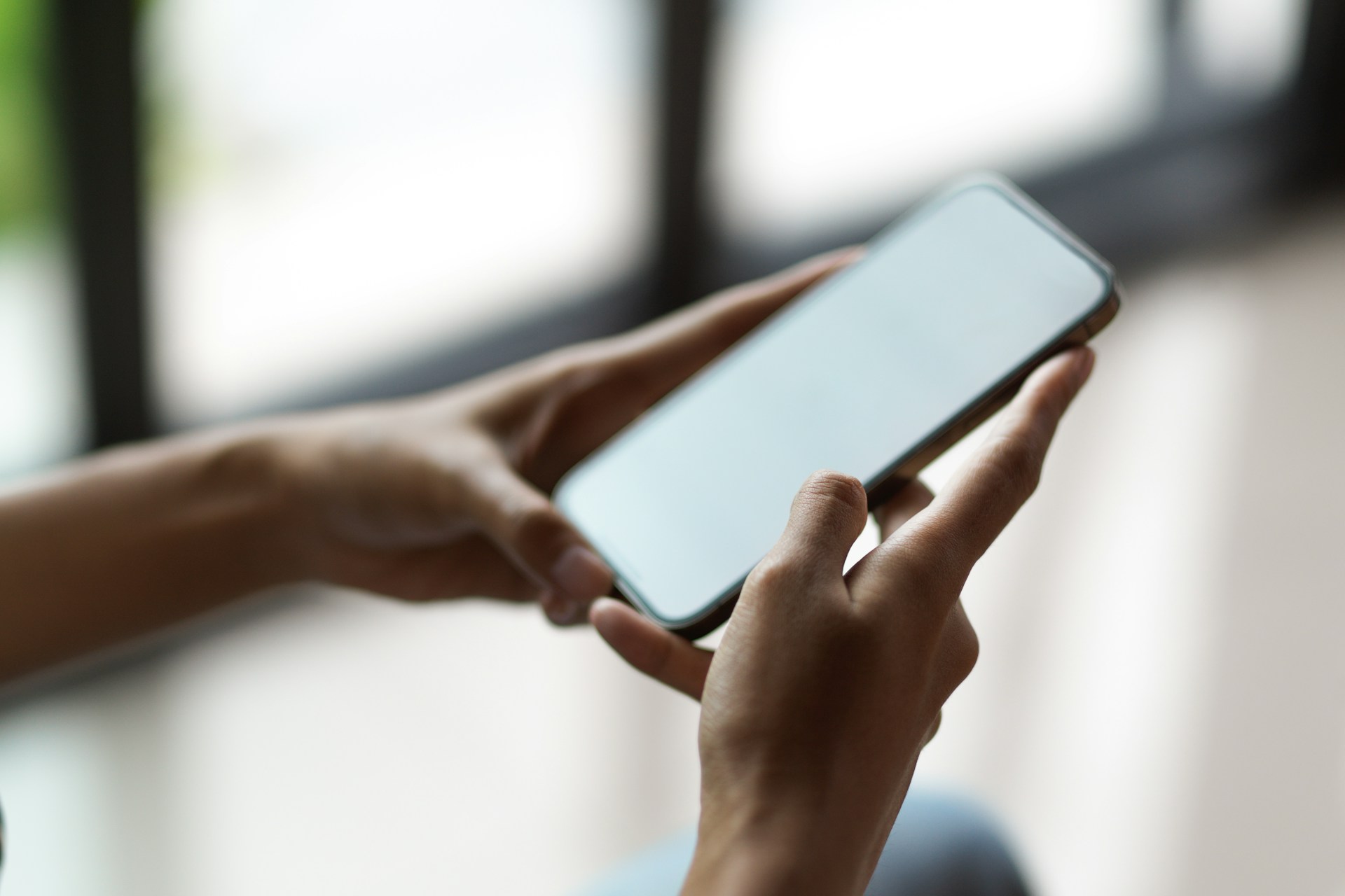 A person holding a phone