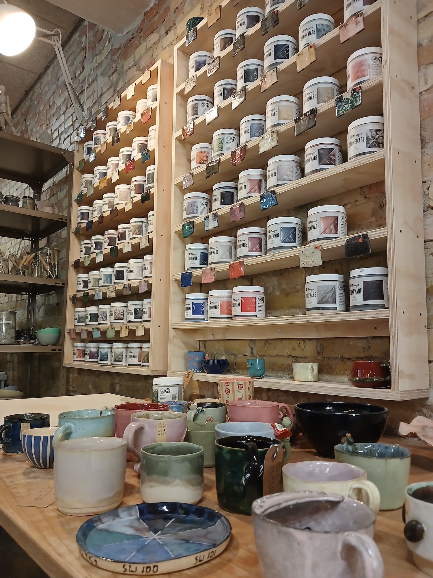 our selection of stoneware glazes